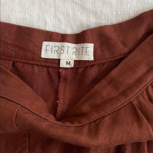 First Rite Wide Leg Linen Pants - Picture 6 of 7